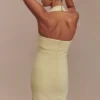 Amelita Suiting halter midi-jurk – Pale Lemon Amelita Suiting halter midi-jurk – Pale Lemon