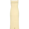 Amelita Suiting halter midi-jurk – Pale Lemon Amelita Suiting halter midi-jurk – Pale Lemon