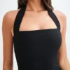 Amelita Suiting halter mini-jurk – Zwart Amelita Suiting halter mini-jurk – Zwart