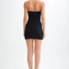 Amelita Suiting halter mini-jurk – Zwart Amelita Suiting halter mini-jurk – Zwart
