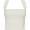 Amelita Suiting haltertop – ivoor Amelita Suiting haltertop – ivoor