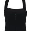 Amelita Suiting haltertop – Zwart Amelita Suiting haltertop – Zwart