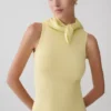 Amilee gebreide mini-jurk met sjaal – Lemon Amilee gebreide mini-jurk met sjaal – Lemon