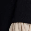 Amirose midi-jurk van gebreid materiaal met ruches – Zwart Amirose midi-jurk van gebreid materiaal met ruches – Zwart