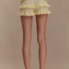 Amy gebreide bloomers met ruches – Lemon Amy gebreide bloomers met ruches – Lemon