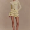 Amy gebreide bloomers met ruches – Lemon Amy gebreide bloomers met ruches – Lemon