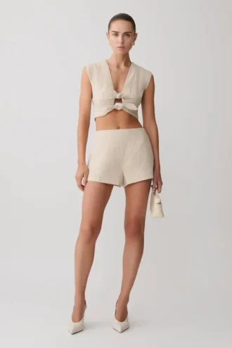 Anahita linnen shorts – naturel