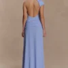 Analia chiffon maxi-jurk – lila Analia chiffon maxi-jurk – lila