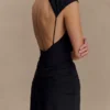 Analia Chiffon Maxi-jurk – Zwart Analia Chiffon Maxi-jurk – Zwart