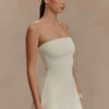 Anette bandage-gebreide strapless top – ivoor Anette bandage-gebreide strapless top – ivoor
