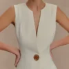 Angelie-vesttop – ivoor Angelie-vesttop – ivoor