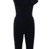 Anh jumpsuit met één schouder van modal – Zwart Anh jumpsuit met één schouder van modal – Zwart