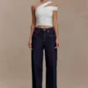 Anna modale top met één schouder – Wit Anna modale top met één schouder – Wit