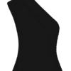 Anna modale top met één schouder – Zwart Anna modale top met één schouder – Zwart