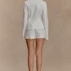 Annalee katoenen shirt met kralen en strik – Wit Annalee katoenen shirt met kralen en strik – Wit