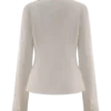 Annalee katoenen shirt met kralen en strik – Wit Annalee katoenen shirt met kralen en strik – Wit