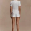 Anne satijnen minishort – Wit Anne satijnen minishort – Wit