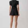 Anne satijnen minishort – Zwart Anne satijnen minishort – Zwart