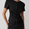 Anne satijnen minishort – Zwart Anne satijnen minishort – Zwart