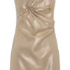 Annette linnen mini-jurk – goud Annette linnen mini-jurk – goud