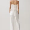 Annie strapless linnen top met strik aan de achterkant – Wit Annie strapless linnen top met strik aan de achterkant – Wit