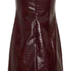 Anouk mini-jurk van imitatieleer zonder bandjes – Merlot Anouk mini-jurk van imitatieleer zonder bandjes – Merlot