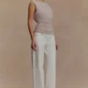 Anthony top met korte mouwen – Taupe Anthony top met korte mouwen – Taupe