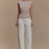 Anthony top met korte mouwen – Taupe Anthony top met korte mouwen – Taupe