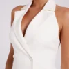 Antoinette geplooide mini-jurk – ivoor Antoinette geplooide mini-jurk – ivoor