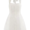 Anya linnen halter mini-jurk – Oat Marle Anya linnen halter mini-jurk – Oat Marle