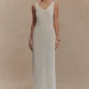 Ari-maxi-jurk van gebreid garen – Wit Ari-maxi-jurk van gebreid garen – Wit
