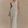 Ari-maxi-jurk van gebreid garen – Wit Ari-maxi-jurk van gebreid garen – Wit
