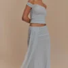 Arna mesh maxi-rok – lichtblauw Arna mesh maxi-rok – lichtblauw