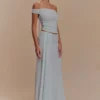 Arna mesh maxi-rok – lichtblauw Arna mesh maxi-rok – lichtblauw