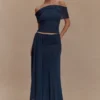 Arna mesh maxi-rok – middernachtblauw Arna mesh maxi-rok – middernachtblauw
