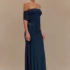 Arna mesh maxi-rok – middernachtblauw Arna mesh maxi-rok – middernachtblauw