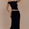 Arna mesh maxi-rok – Zwart Arna mesh maxi-rok – Zwart
