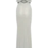 Arna off-shoulder maxi-jurk met strass – Zilver Arna off-shoulder maxi-jurk met strass – Zilver