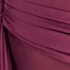 Asher Slinky maxi-jurk met één schouder – Neutraal paars Asher Slinky maxi-jurk met één schouder – Neutraal paars