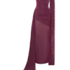 Asher Slinky maxi-jurk met één schouder – Neutraal paars Asher Slinky maxi-jurk met één schouder – Neutraal paars