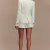 Asia Mixed Button Blazer – Ivoor
