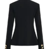 Asia Mixed Button Blazer – Zwart