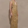 Astor met de hand versierde maxi-jurk – goud Astor met de hand versierde maxi-jurk – goud