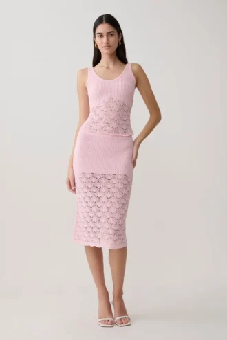Atlantis gehaakte midi-rok – Babyroze