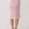 Atlantis gehaakte midi-rok – Babyroze Atlantis gehaakte midi-rok – Babyroze