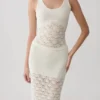 Atlantis gehaakte midi-rok – Wit Atlantis gehaakte midi-rok – Wit