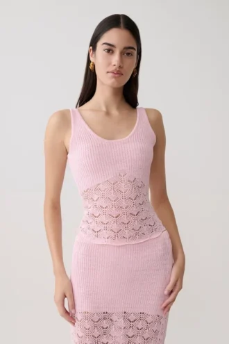 Atlantis gehaakte top – Babyroze