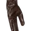 Atlas handschoenen van imitatiekrokodillenleer – Chocoladebruin