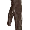 Atlas handschoenen van imitatiekrokodillenleer – Chocoladebruin