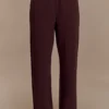 August jogger met rechte pijpen – Chocolade August jogger met rechte pijpen – Chocolade
